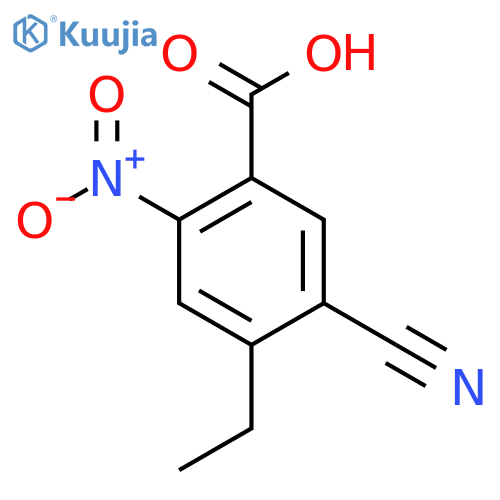 5-Cyano-4-ethyl-2-nitrobenzoic acid structure