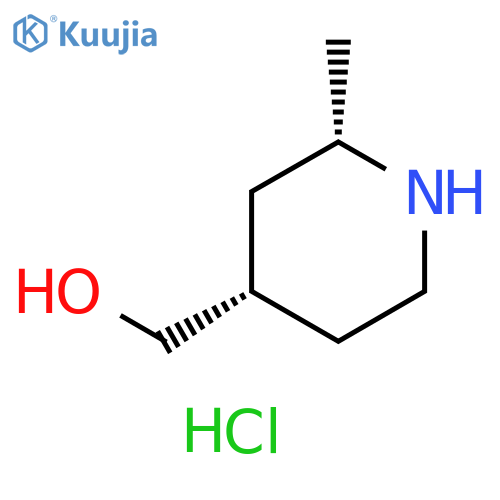 [cis-2-methyl-4-piperidyl]methanol;hydrochloride structure
