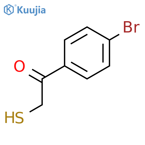 Ethanone, 1-(4-bromophenyl)-2-mercapto- structure
