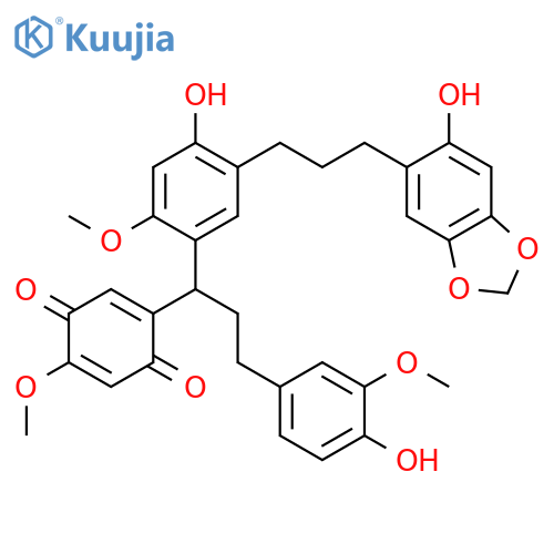 Combrequinone B; 6'''-Hydroxy, 3'''-O-de-Me, 3''',4'''-methylene ether structure