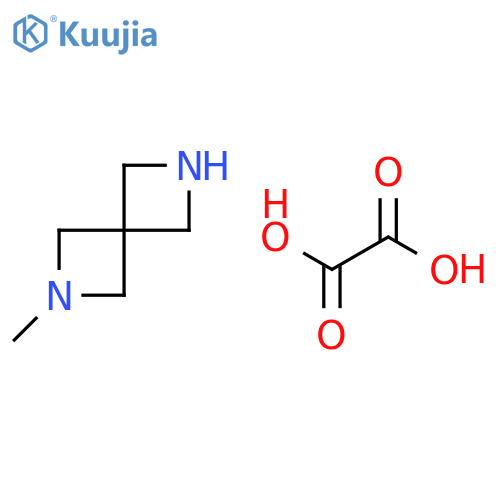 2-methyl-2,6-diazaspiro[3.3]heptane;oxalic acid structure