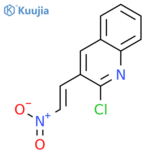 E-2-CHLORO-3-(2-NITRO)VINYLQUINOLINE structure