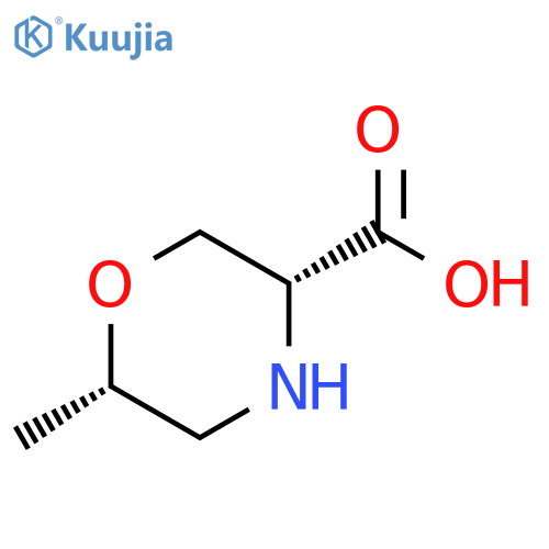 3-Morpholinecarboxylic acid, 6-methyl-, (3R,6S)- structure