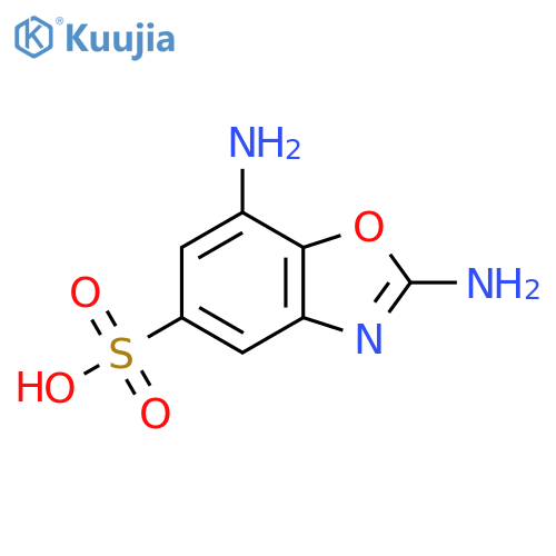 2,7-Diamino-1,3-benzoxazole-5-sulfonic acid structure