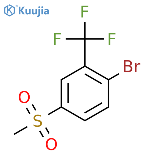 1-Bromo-4-methanesulfonyl-2-(trifluoromethyl)benzene structure
