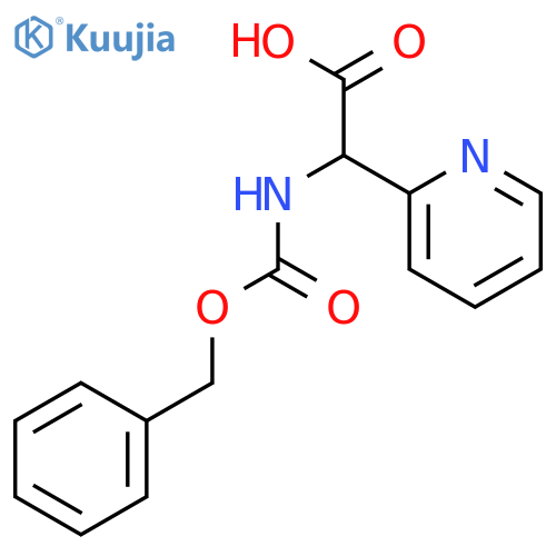 2-(Cbz-amino)-2-(2-pyridyl)acetic Acid structure