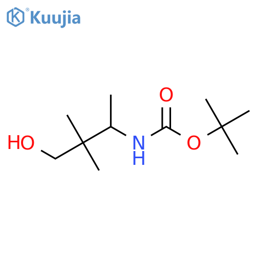 tert-butyl N-(4-hydroxy-3,3-dimethylbutan-2-yl)carbamate structure