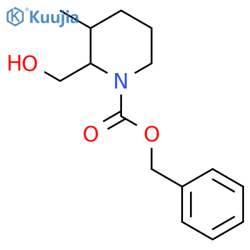 Benzyl 2-(hydroxymethyl)-3-methylpiperidine-1-carboxylate structure