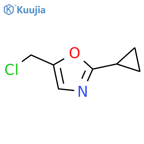 5-(chloromethyl)-2-cyclopropyloxazole structure