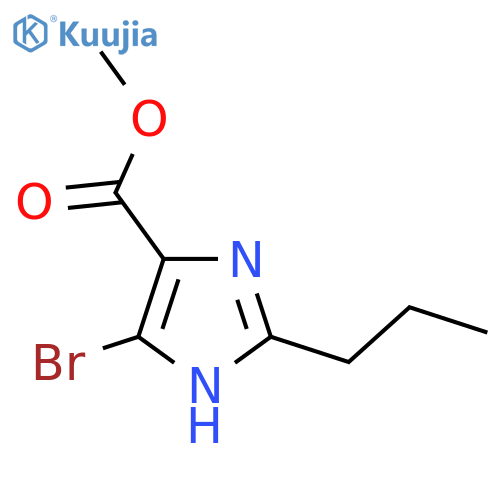Methyl 4-bromo-2-propyl-1H-imidazole-5-carboxylate structure