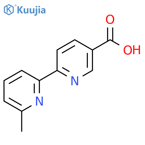 6-(6-Methylpyridin-2-yl)pyridine-3-carboxylic acid structure