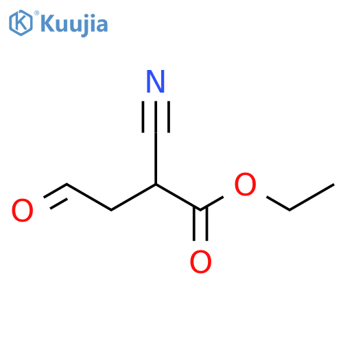 Butanoic acid, 2-cyano-4-oxo-, ethyl ester structure