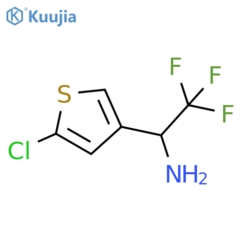 1-(5-Chlorothiophen-3-yl)-2,2,2-trifluoroethan-1-amine structure