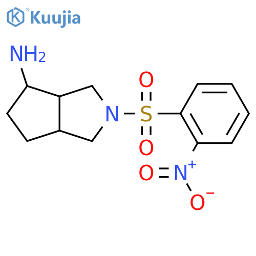 2-(2-Nitrobenzenesulfonyl)-octahydrocyclopenta[c]pyrrol-4-amine structure