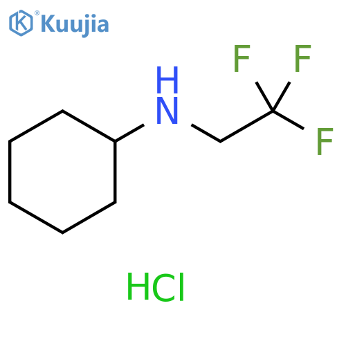 N-(2,2,2-trifluoroethyl)cyclohexanamine hydrochloride structure