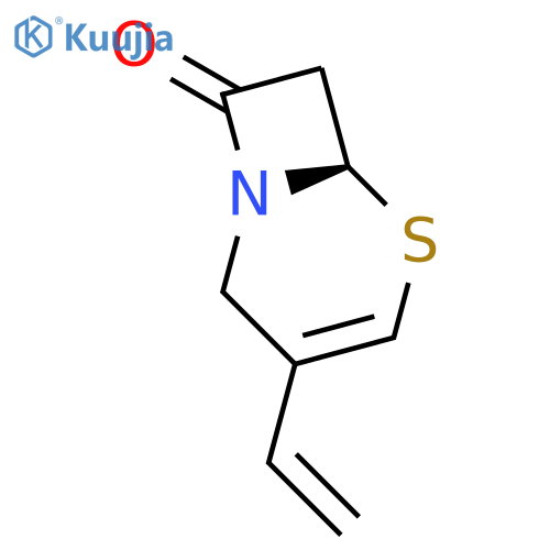 (6R)-3-ethenyl-5-thia-1-azabicyclo[4.2.0]oct-3-en-8-one structure