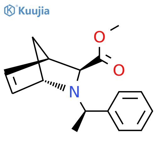 (1S,3S,4R)-Methyl 2-((R)-1-phenylethyl)-2-azabicyclo[2.2.1]hept-5-ene-3-carboxylate structure