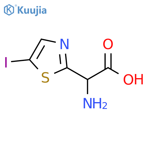2-Thiazoleacetic acid, α-amino-5-iodo- structure