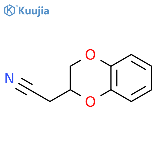 2-(2,3-dihydro-1,4-benzodioxin-2-yl)acetonitrile structure