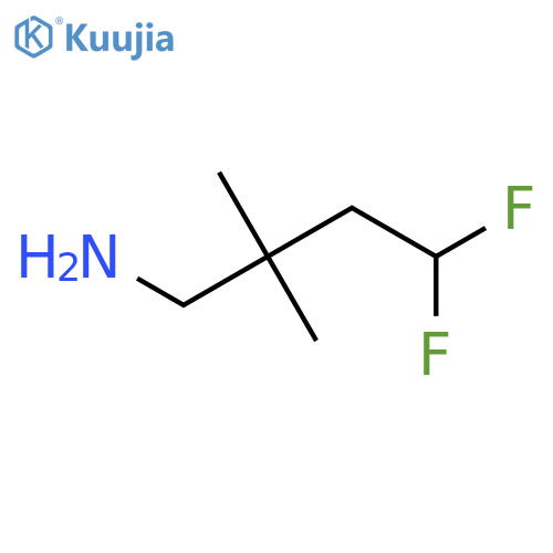 4,4-Difluoro-2,2-dimethylbutan-1-amine structure