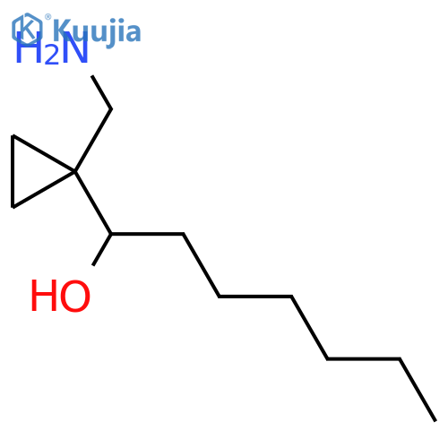 Cyclopropanemethanol, 1-(aminomethyl)-α-hexyl- structure