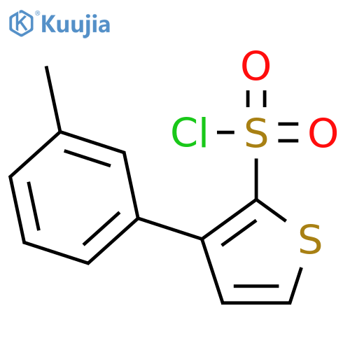 2-Thiophenesulfonyl chloride, 3-(3-methylphenyl)- structure