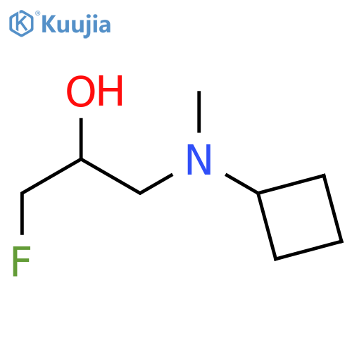 1-[Cyclobutyl(methyl)amino]-3-fluoropropan-2-ol structure