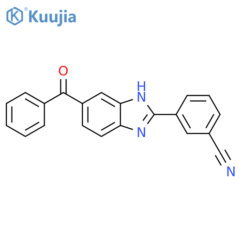 5-Benzoyl-2-(3-cyanophenyl)benzimidazole structure