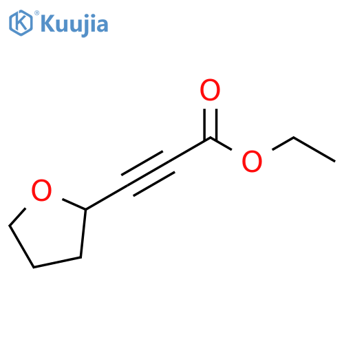 2-Propynoic acid, 3-(tetrahydro-2-furanyl)-, ethyl ester structure