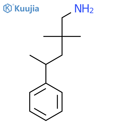 2,2-Dimethyl-4-phenylpentan-1-amine structure