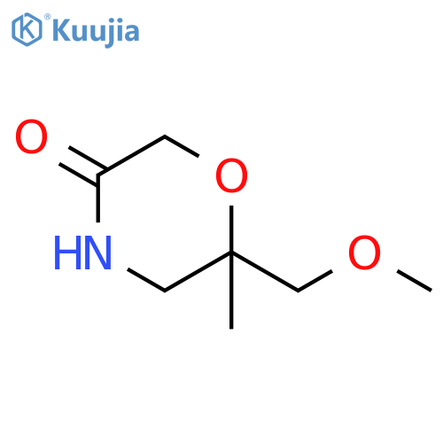 3-Morpholinone, 6-(methoxymethyl)-6-methyl- structure