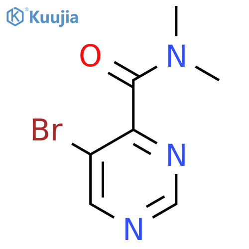 5-Bromo-N,N-dimethylpyrimidine-4-carboxamide structure