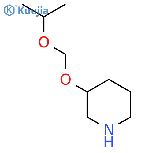 3-[(Propan-2-yloxy)methoxy]piperidine structure