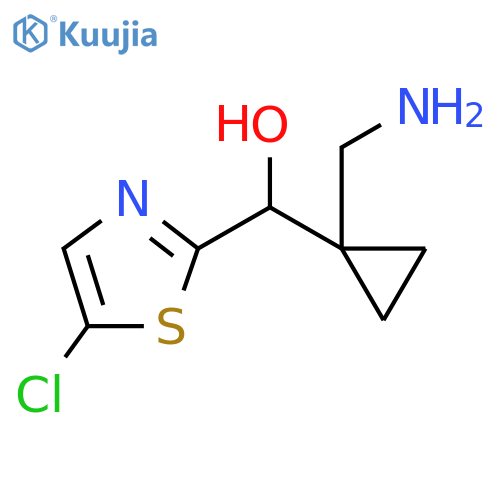 2-Thiazolemethanol, α-[1-(aminomethyl)cyclopropyl]-5-chloro- structure