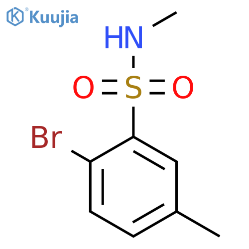 2-Bromo-N,5-dimethylbenzene-1-sulfonamide structure