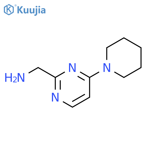 (4-(piperidin-1-yl)pyrimidin-2-yl)methanamine structure