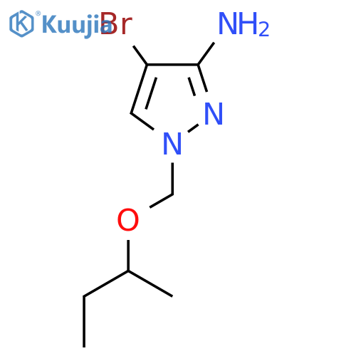 4-bromo-1-[(butan-2-yloxy)methyl]-1H-pyrazol-3-amine structure