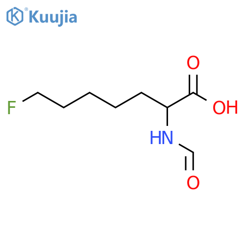 7-Fluoro-2-formamidoheptanoic acid structure