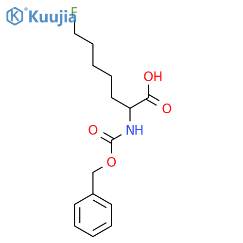 2-{[(Benzyloxy)carbonyl]amino}-7-fluoroheptanoic acid structure
