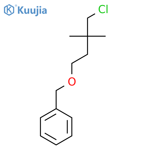 [(4-Chloro-3,3-dimethylbutoxy)methyl]benzene structure