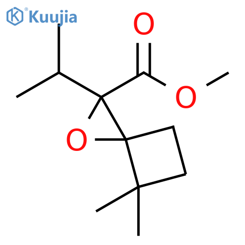 Methyl 4,4-dimethyl-2-propan-2-yl-1-oxaspiro[2.3]hexane-2-carboxylate structure