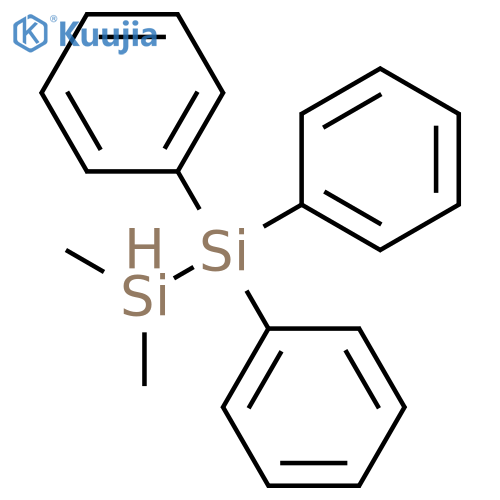 Disilane, 2,2-dimethyl-1,1,1-triphenyl- structure