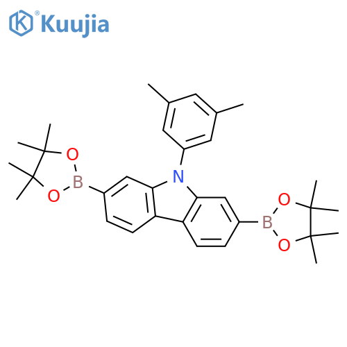 9-(3,5-Dimethylphenyl)-2,7-bis(4,4,5,5-tetramethyl-1,3,2-dioxaborolan-2-yl)-9H-carbazole structure