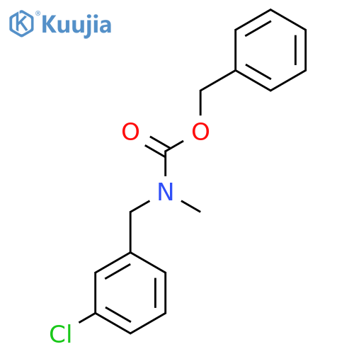 benzyl N-[(3-chlorophenyl)methyl]-N-methylcarbamate structure