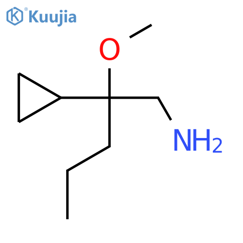 2-cyclopropyl-2-methoxypentan-1-amine structure