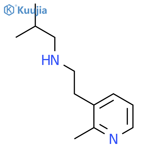 (2-Methylpropyl)[2-(2-methylpyridin-3-yl)ethyl]amine structure