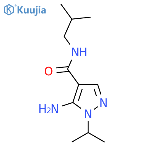 5-Amino-N-isobutyl-1-isopropyl-1H-pyrazole-4-carboxamide structure