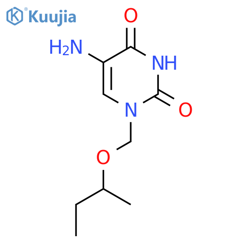 5-Amino-1-[(butan-2-yloxy)methyl]-1,2,3,4-tetrahydropyrimidine-2,4-dione structure