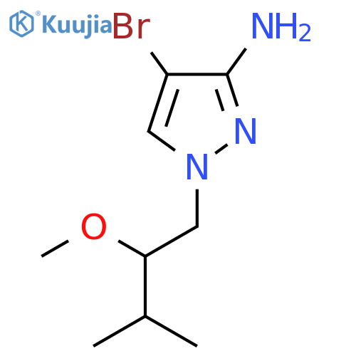 4-bromo-1-(2-methoxy-3-methylbutyl)-1H-pyrazol-3-amine structure