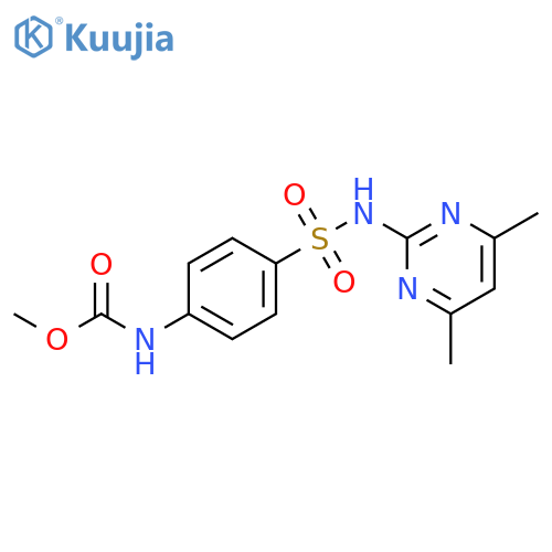 methyl N-{4-(4,6-dimethylpyrimidin-2-yl)sulfamoylphenyl}carbamate structure